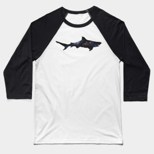 Space Shark Baseball T-Shirt